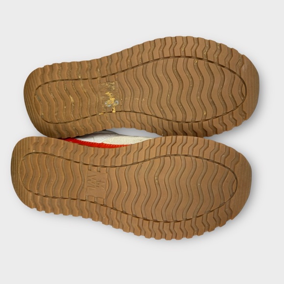 Madewell Kickoff Trainer Sneakers Canvas Suede Leather Colorful Boho Chic Sz 8.5 - Picture 9 of 10